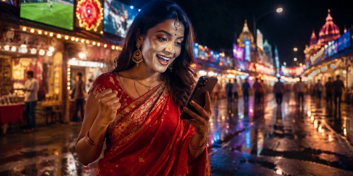 Sports betting fans watching cricket match in India