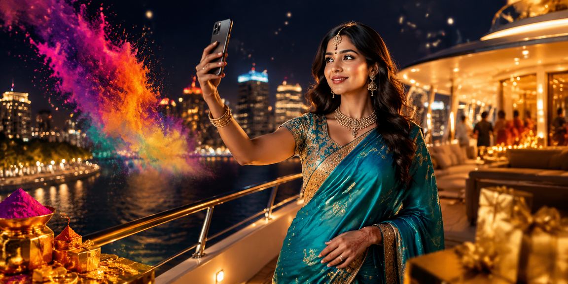 Female player enjoying Andar Bahar game on mobile in Pune
